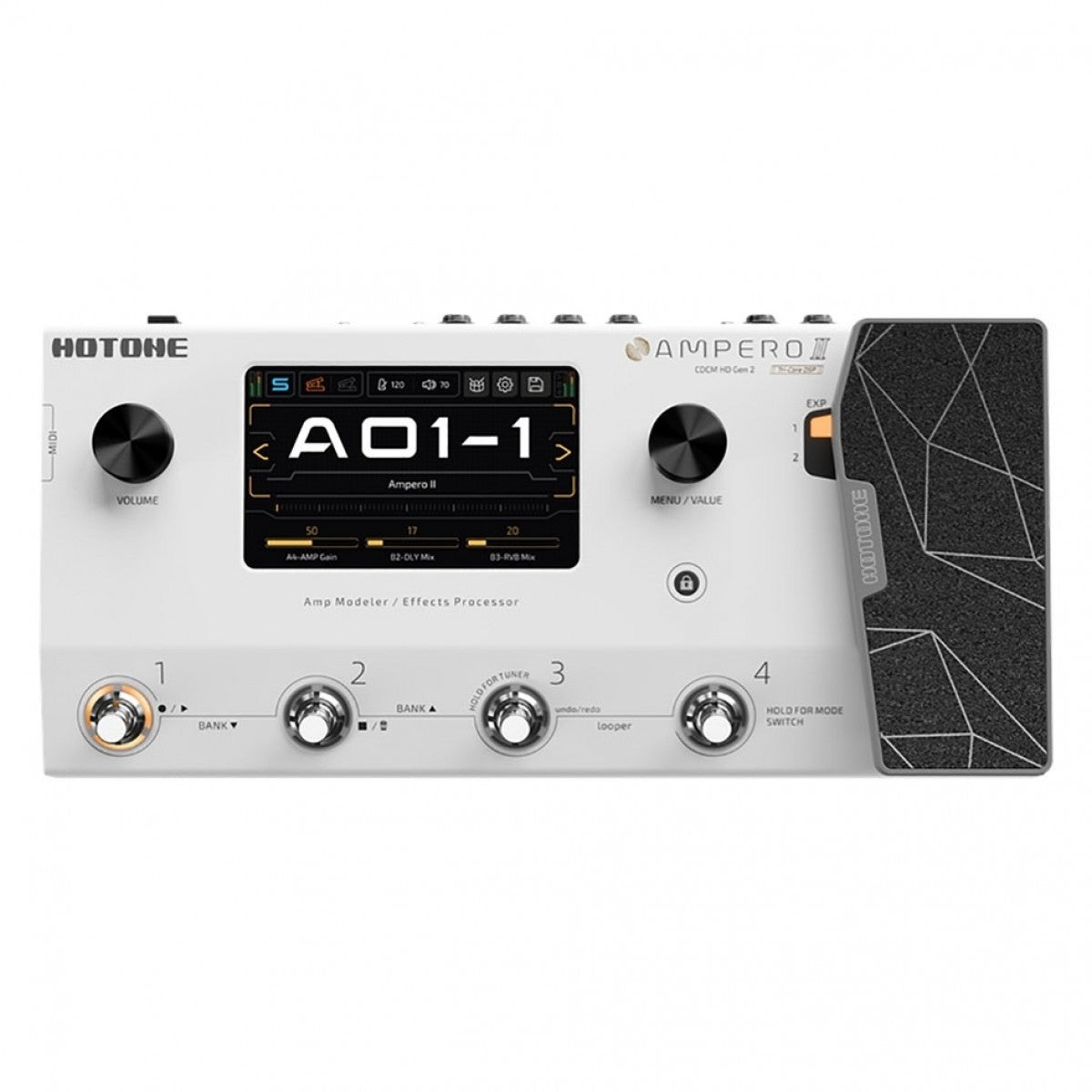 Pedal Guitar Hotone Ampero II MP-350 Amp Modeler and Effects Processor - Việt Music