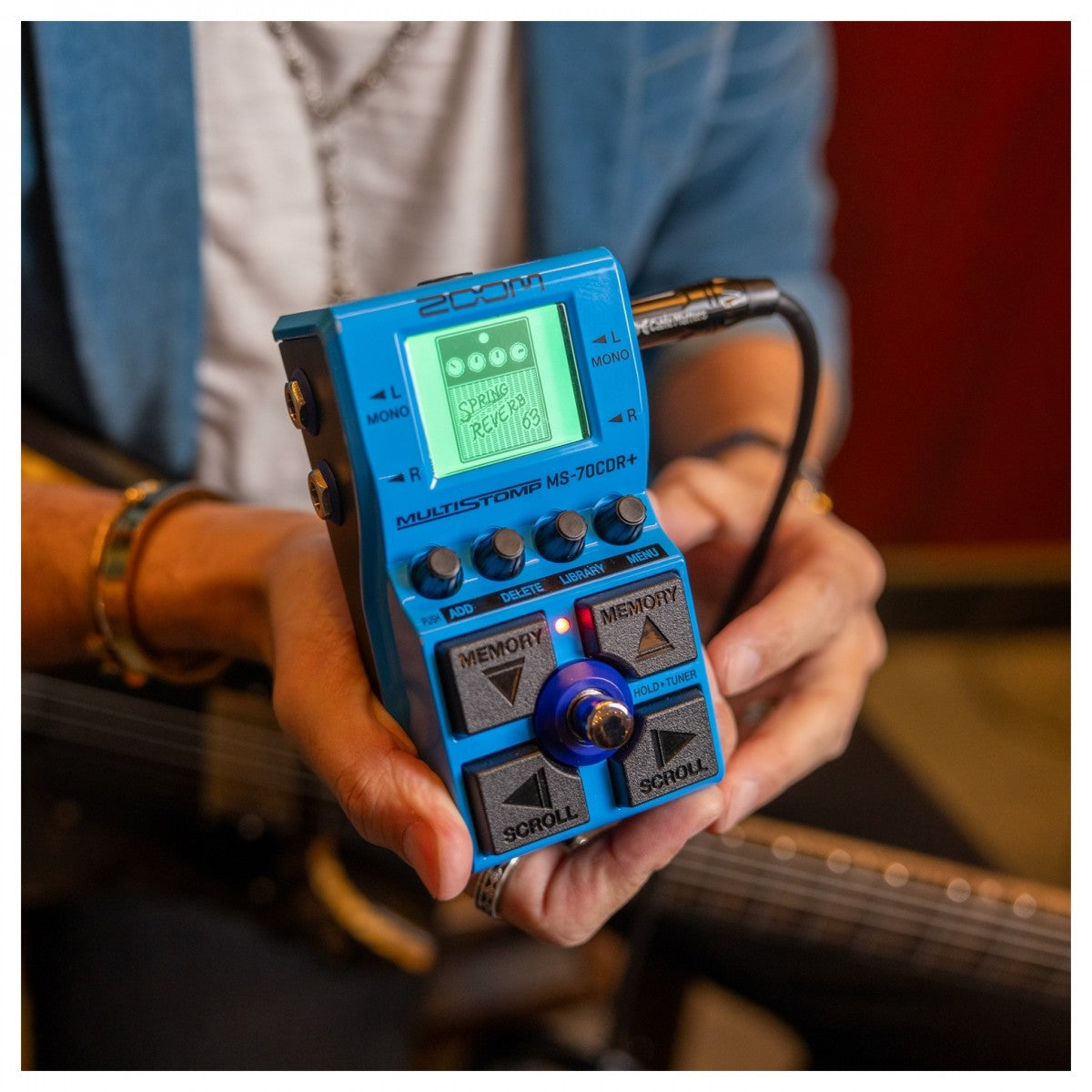 Pedal Guitar Zoom MS-70CDR+ MultiStomp Chorus / Delay / Reverb