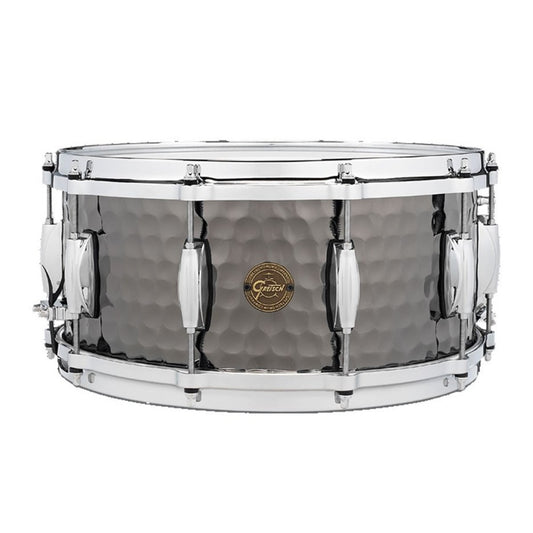 Trống Snare Gretsch S1-1465 Hammered Black Steel - Việt Music