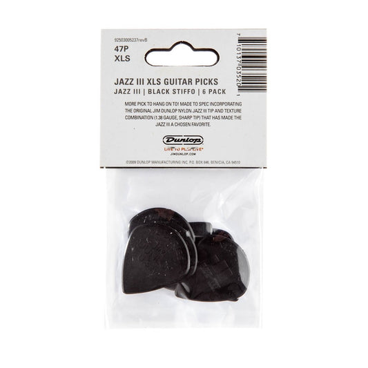 Pick Gảy Đàn Guitar Jim Dunlop JD-47PXLS Nylon Jazz III XL, 6pc - Việt Music