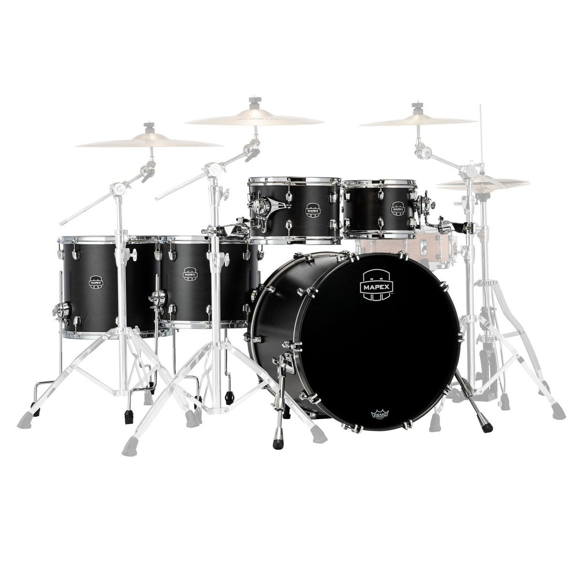 Trống Cơ Mapex Saturn Maple - Walnut Hybrid SR628XU (22/10-12/14/16) - Việt Music