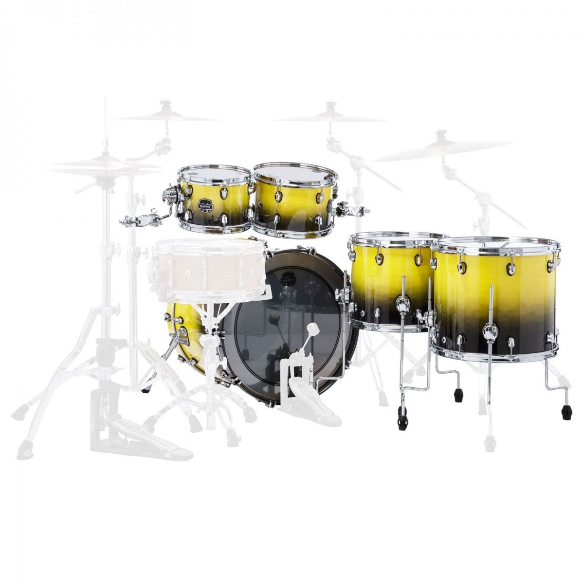 Trống Cơ Mapex Saturn Maple - Walnut Hybrid SR628XU (22/10-12/14/16) - Việt Music