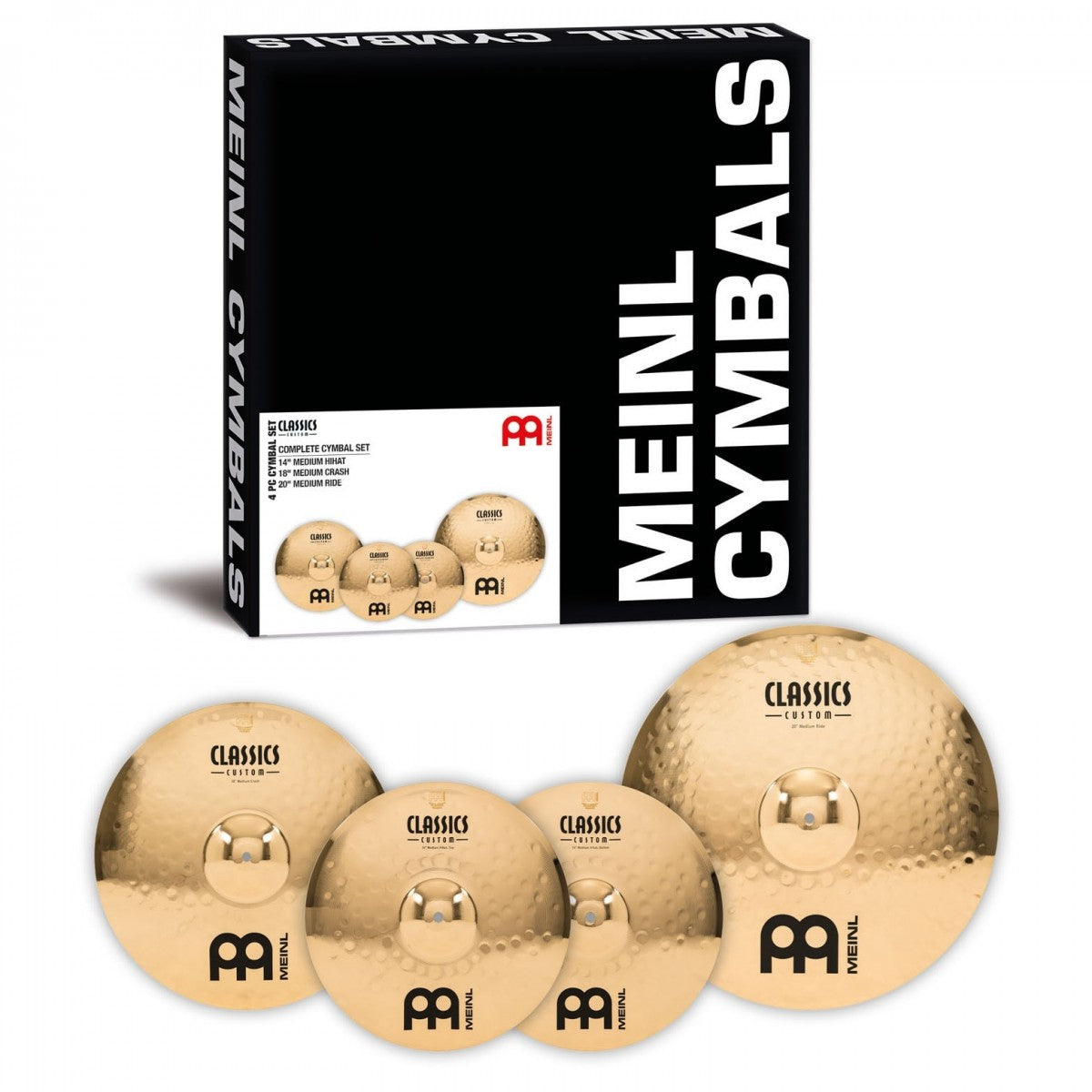 Bộ Cymbal Meinl Classics Custom Brilliant Complete Cymbal Set - CC-CS1 - Việt Music