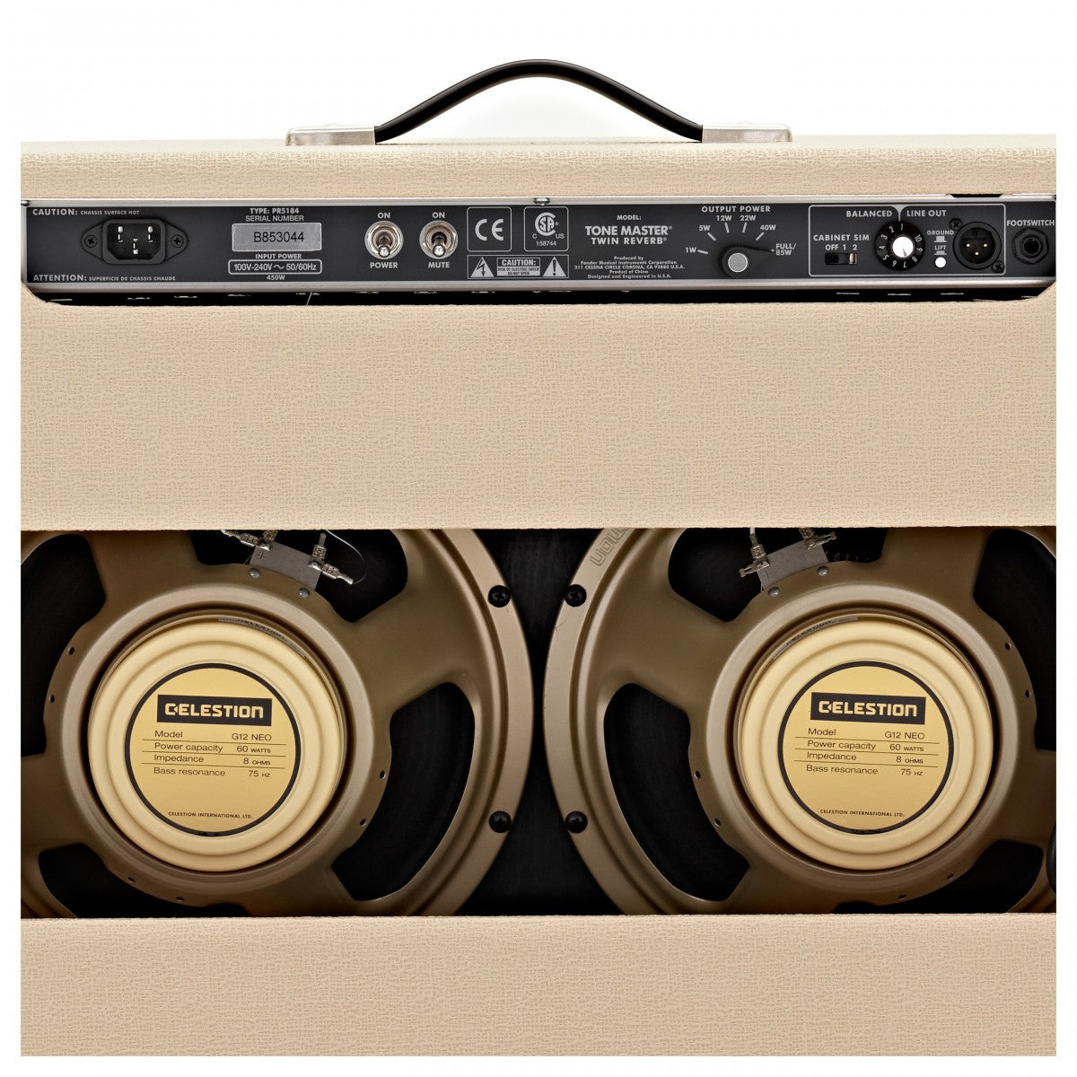 Amplifier Fender Tone Master Twin Reverb, Blonde Combo 200W - Việt Music