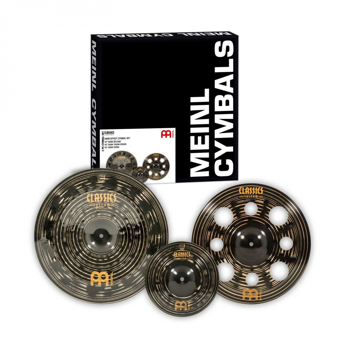 Bộ Cymbal Meinl Classics Custom Dark Effects Cymbal Set - CCD101618 - Việt Music