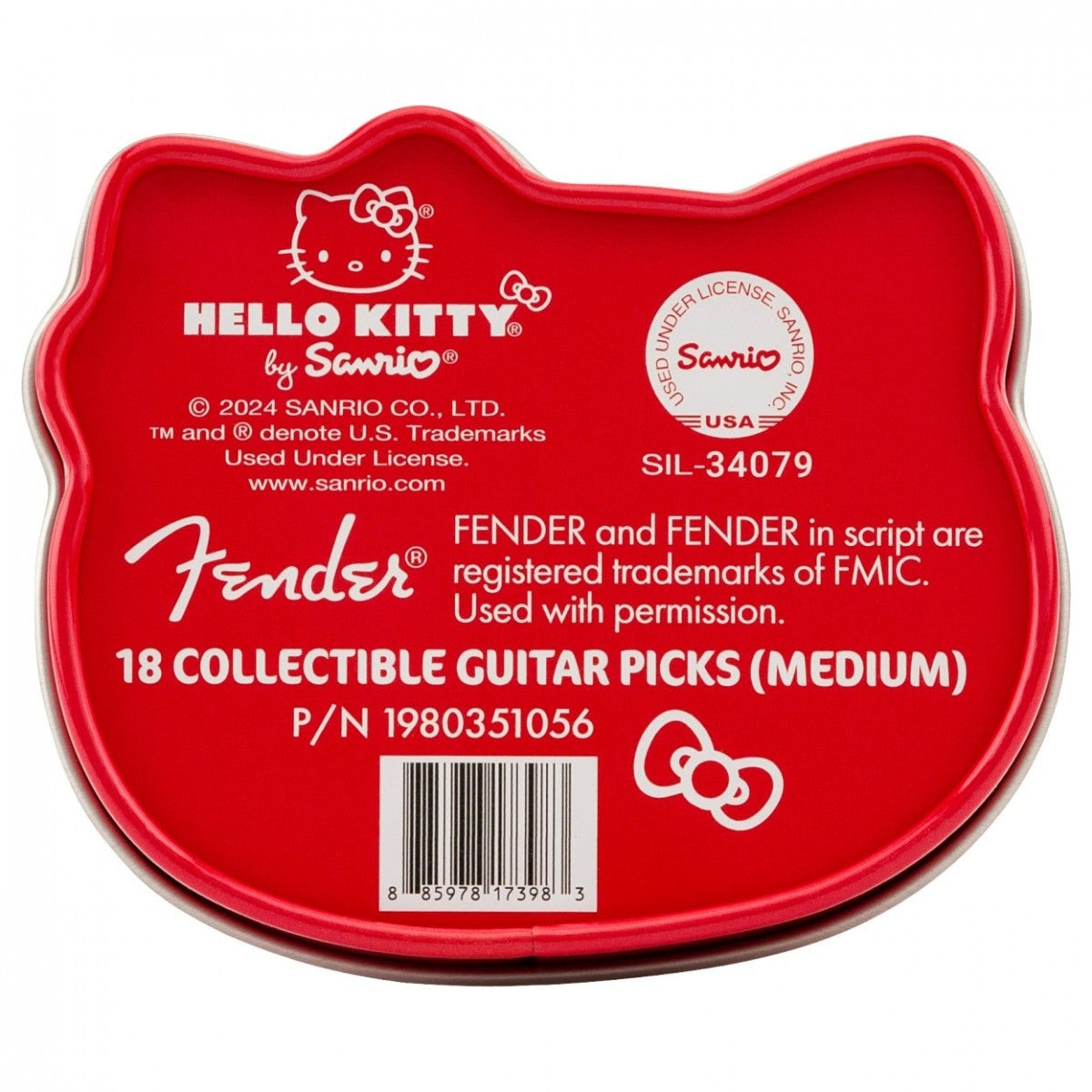 Pick Gảy Đàn Guitar Fender x Hello Kitty, 18pc - Việt Music