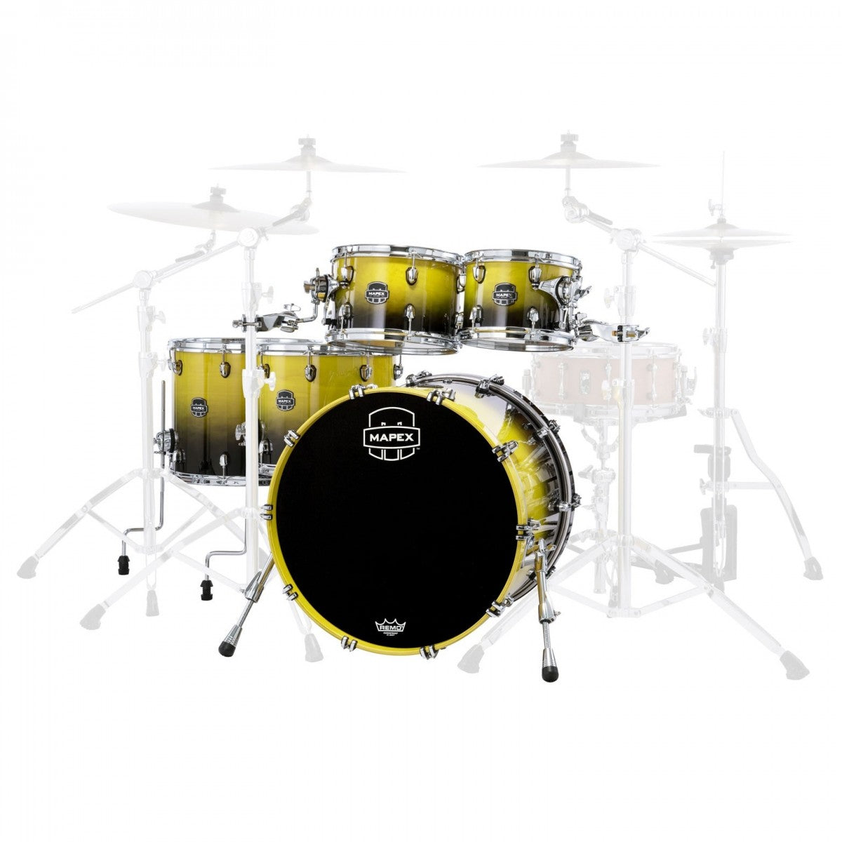 Trống Cơ Mapex Saturn Maple - Walnut Hybrid SR628XU (22/10-12/14/16) - Việt Music