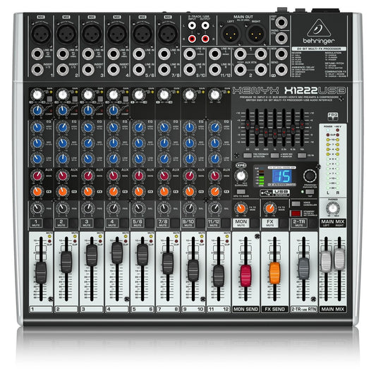 Mixer Behringer XENYX X1222USB 12-Channel With USB and Effects - Việt Music