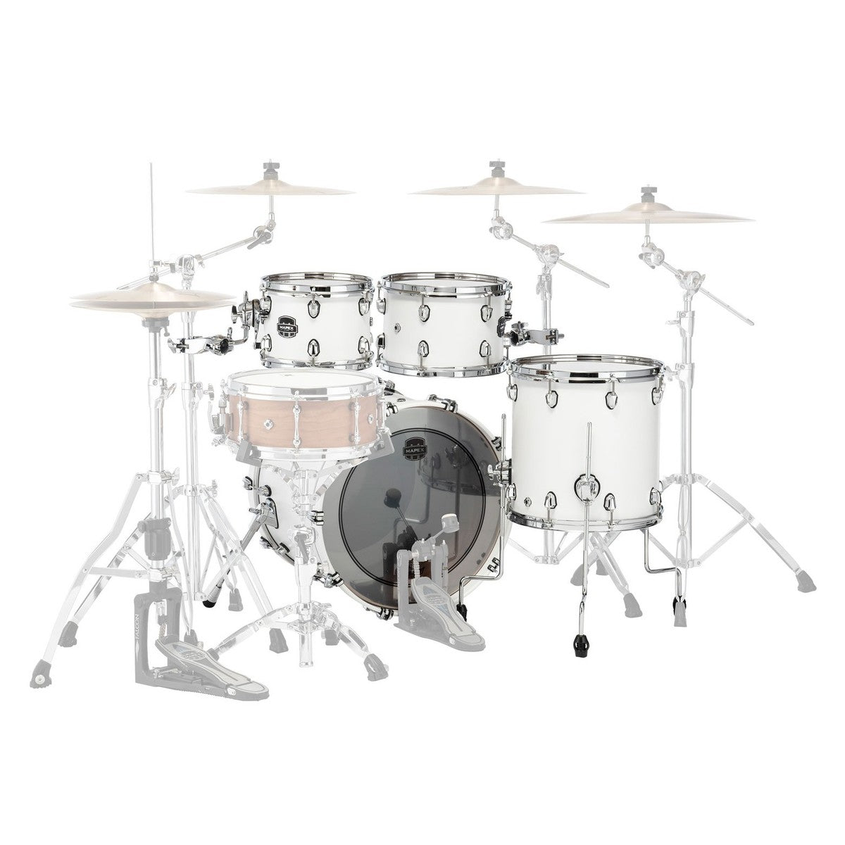 Trống Cơ Mapex Saturn Maple - Walnut Hybrid SR504X (20/10-12/14) - Việt Music