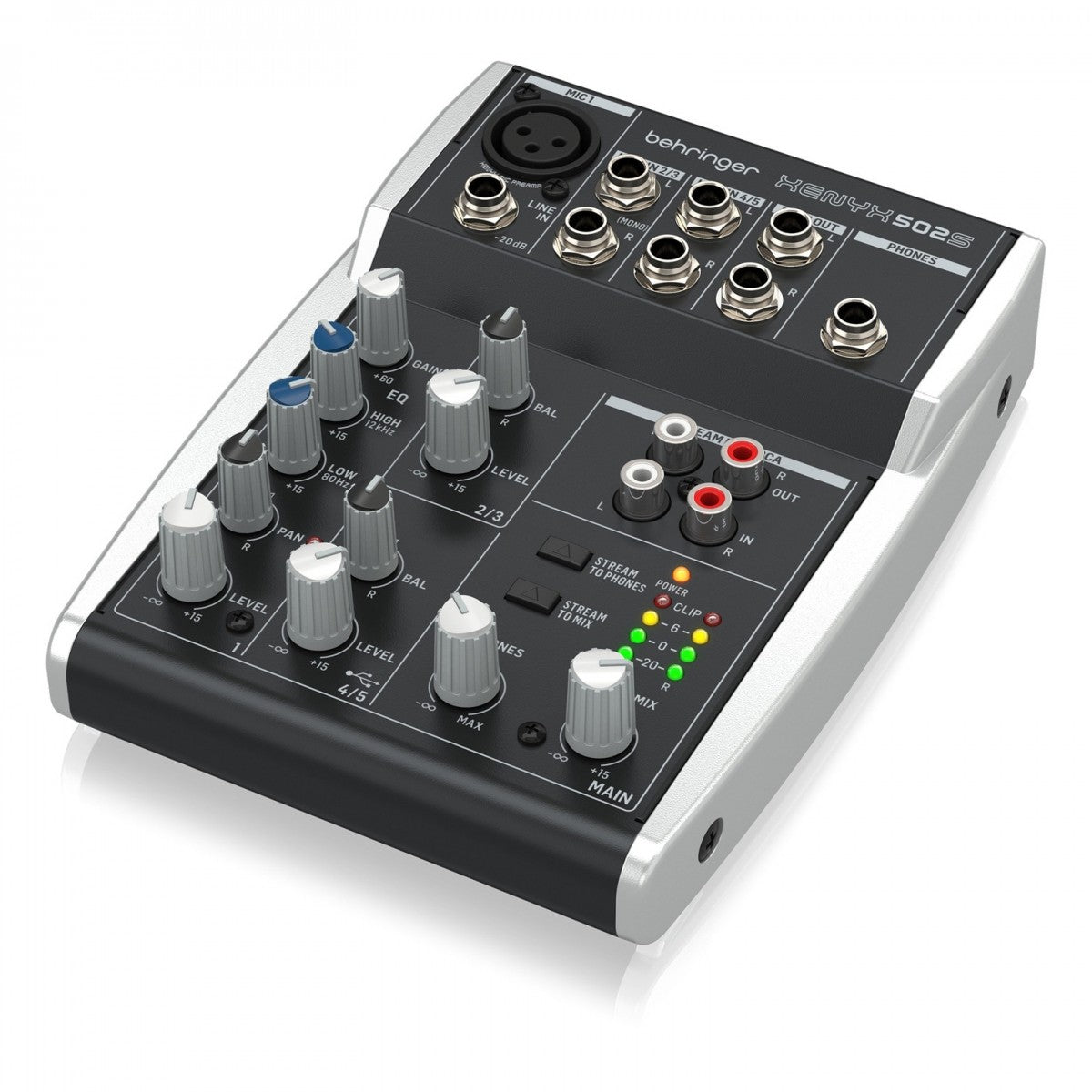 Mixer Behringer XENYX 502S Premium 5-Channel With USB Streaming - Việt Music