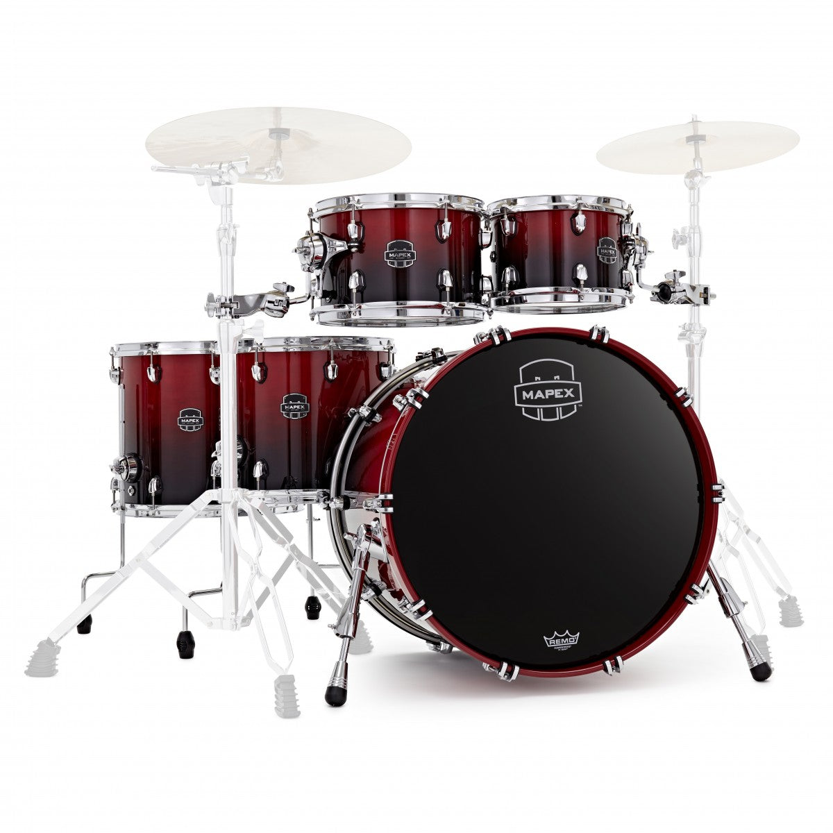 Trống Cơ Mapex Saturn Maple - Walnut Hybrid SR628XU (22/10-12/14/16) - Việt Music