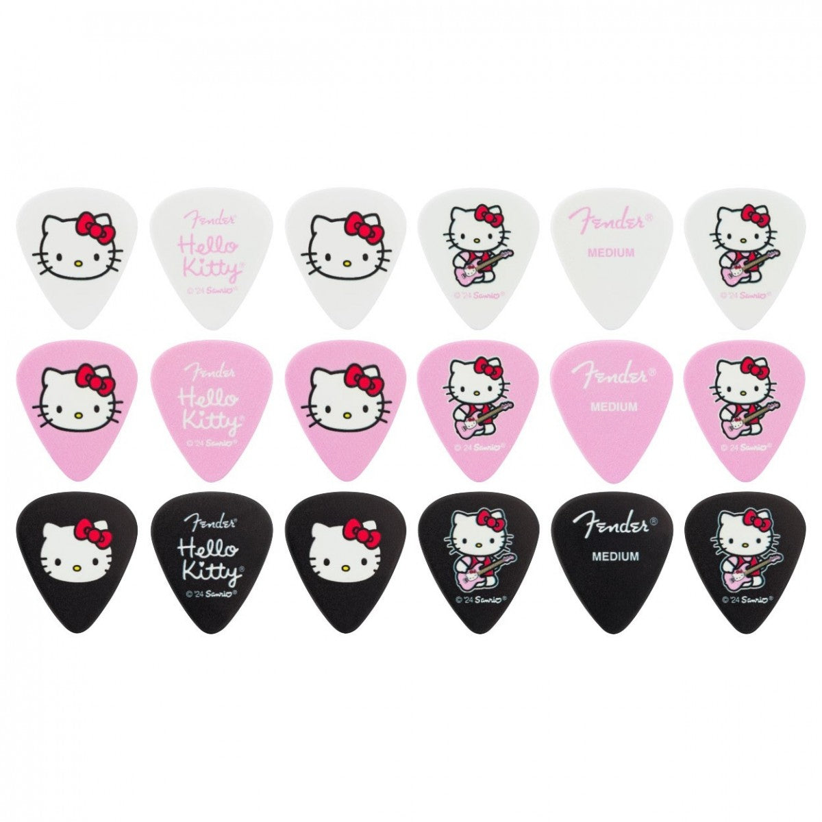 Pick Gảy Đàn Guitar Fender x Hello Kitty, 18pc - Việt Music