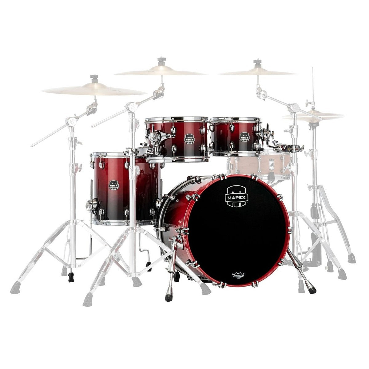 Trống Cơ Mapex Saturn Maple - Walnut Hybrid SR504X (20/10-12/14) - Việt Music