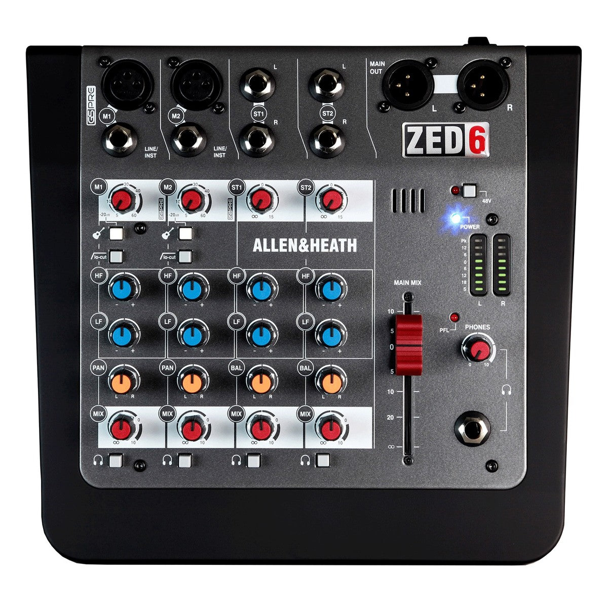 Mixer Allen & Heath ZED-6 Compact 6-Channel Analog - Việt Music