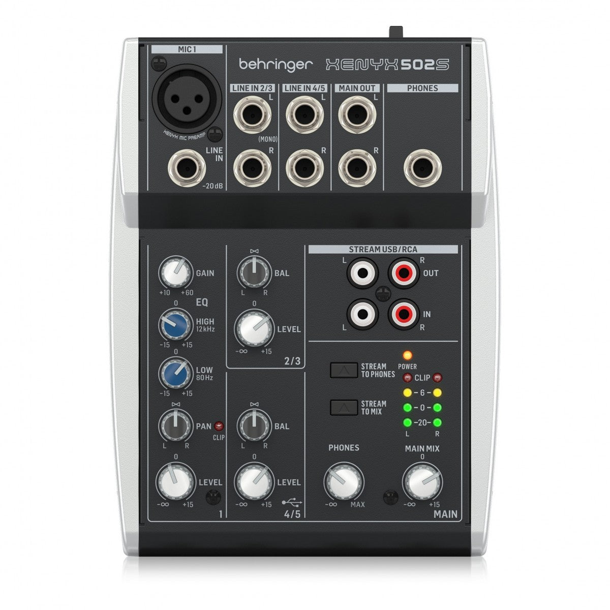 Mixer Behringer XENYX 502S Premium 5-Channel With USB Streaming - Việt Music