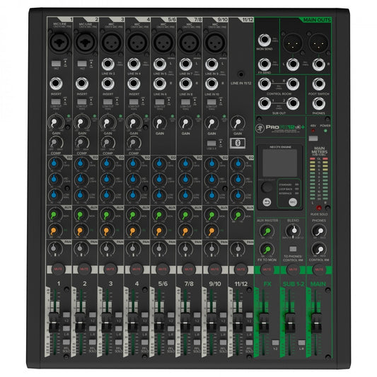 Mixer Mackie ProFX12v3+ 12-Channel With USB And Effects - Việt Music