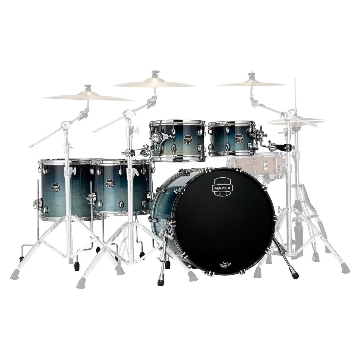 Trống Cơ Mapex Saturn Maple - Walnut Hybrid SR628XU (22/10-12/14/16) - Việt Music