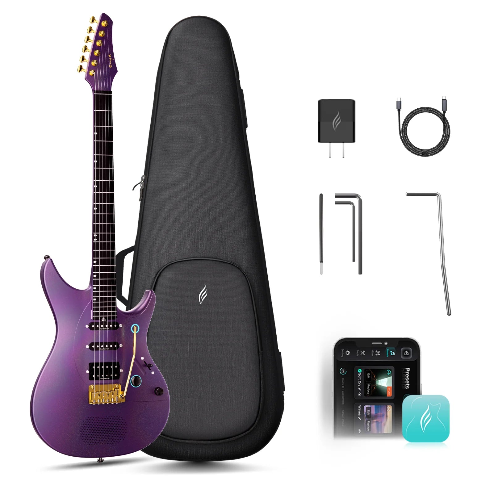 Đàn Guitar Điện Enya Inspire Pro AL - Apex Lab HSS, Carbon Fingerboard - Việt Music