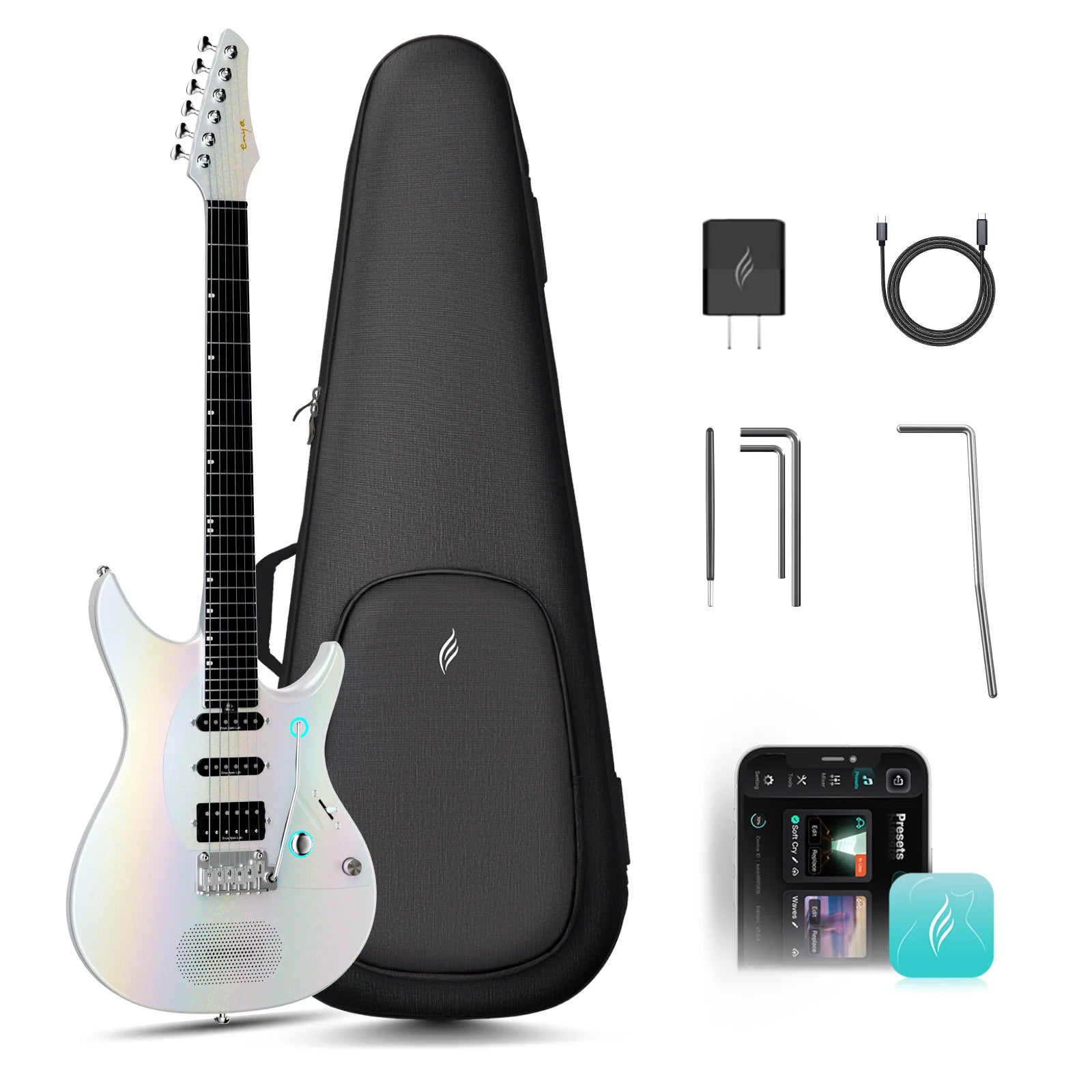 Đàn Guitar Điện Enya Inspire Pro AL - Apex Lab HSS, Carbon Fingerboard - Việt Music
