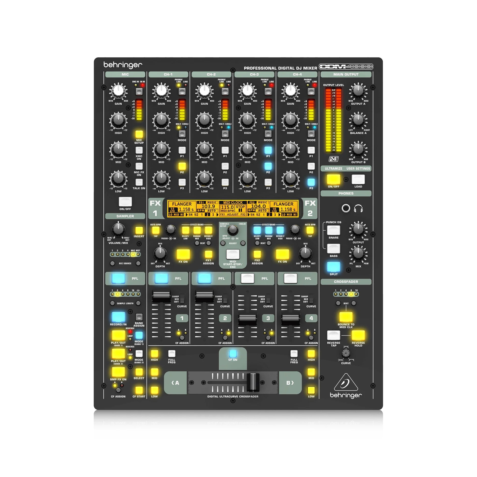 Mixer Behringer DDM4000 5-Channel Digital DJ - Việt Music