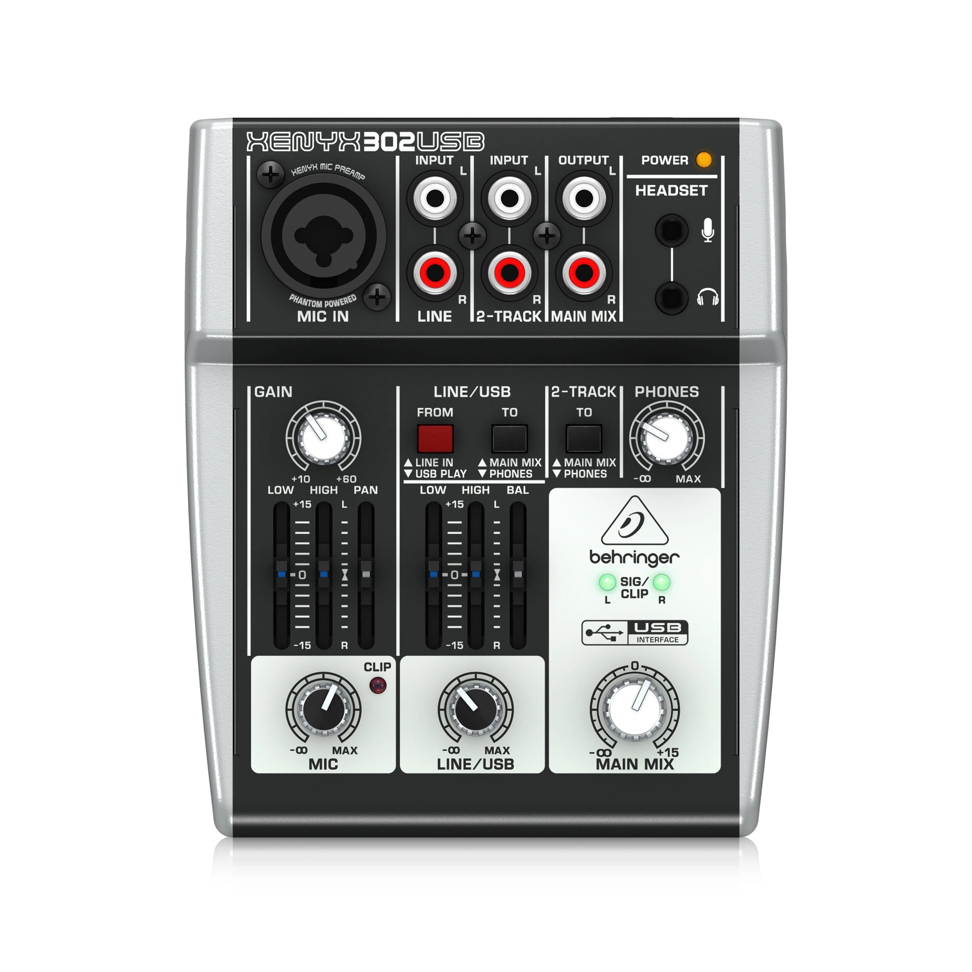 Mixer Behringer XENYX 302USB 3-Channel - Việt Music