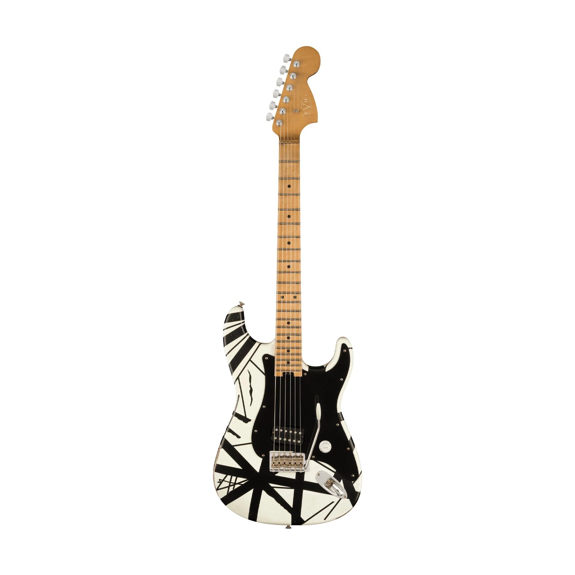 Đàn Guitar Điện EVH Striped Series 78 Eruption H, Maple Fingerboard, Black/White - Việt Music