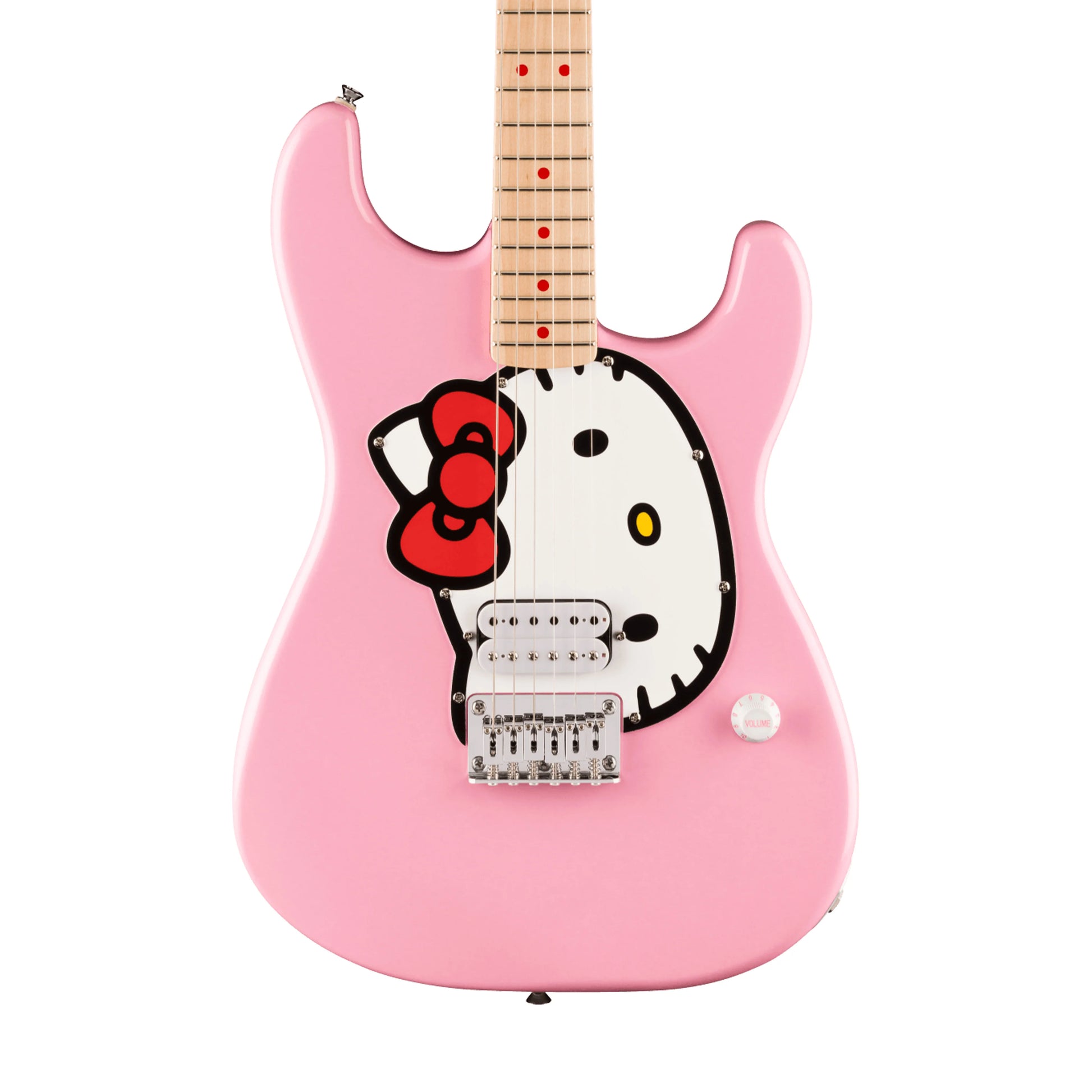 Đàn Guitar Điện Squier Limited Edition Hello Kitty Stratocaster H, Maple Fingerboard, Pink - Việt Music