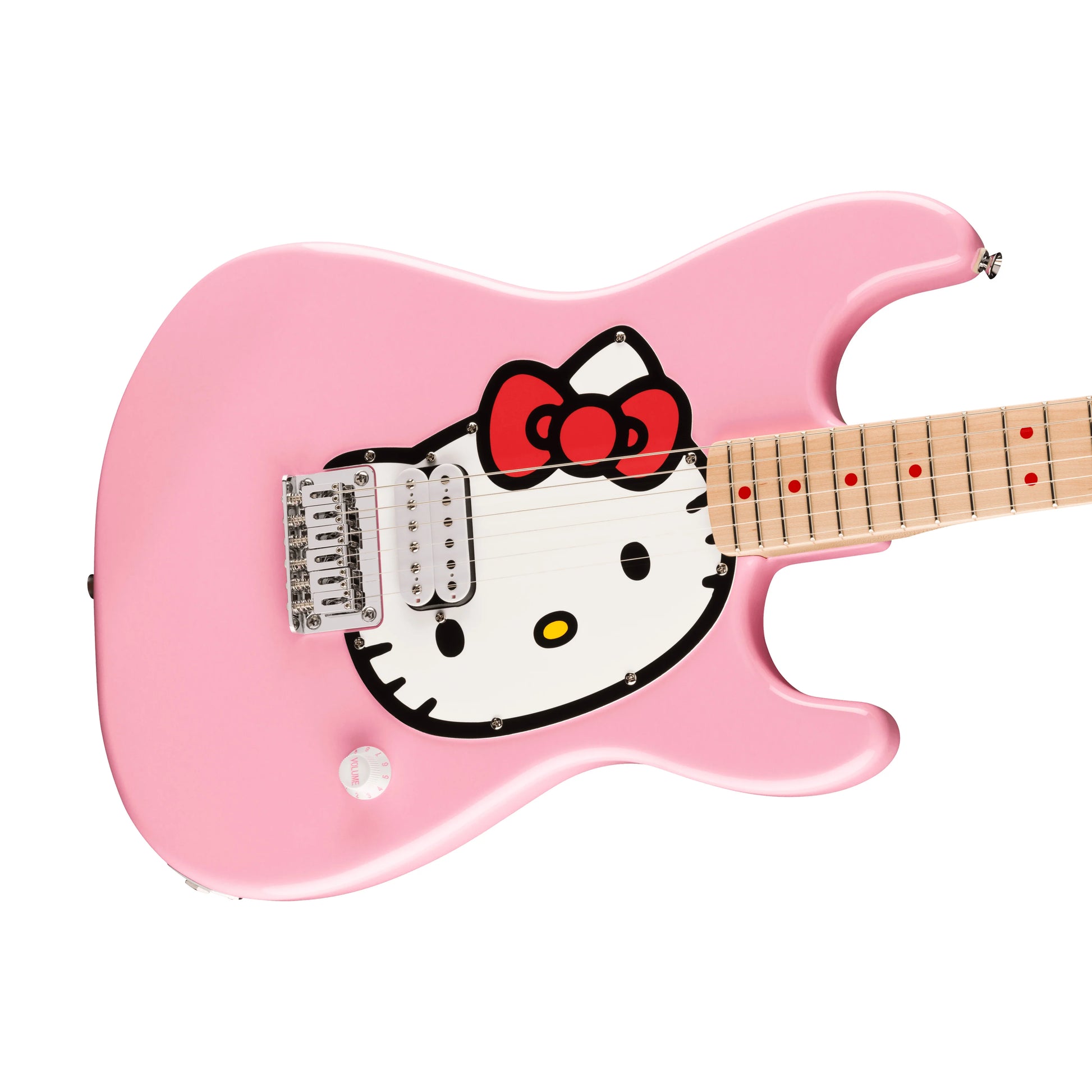 Đàn Guitar Điện Squier Limited Edition Hello Kitty Stratocaster H, Maple Fingerboard, Pink - Việt Music
