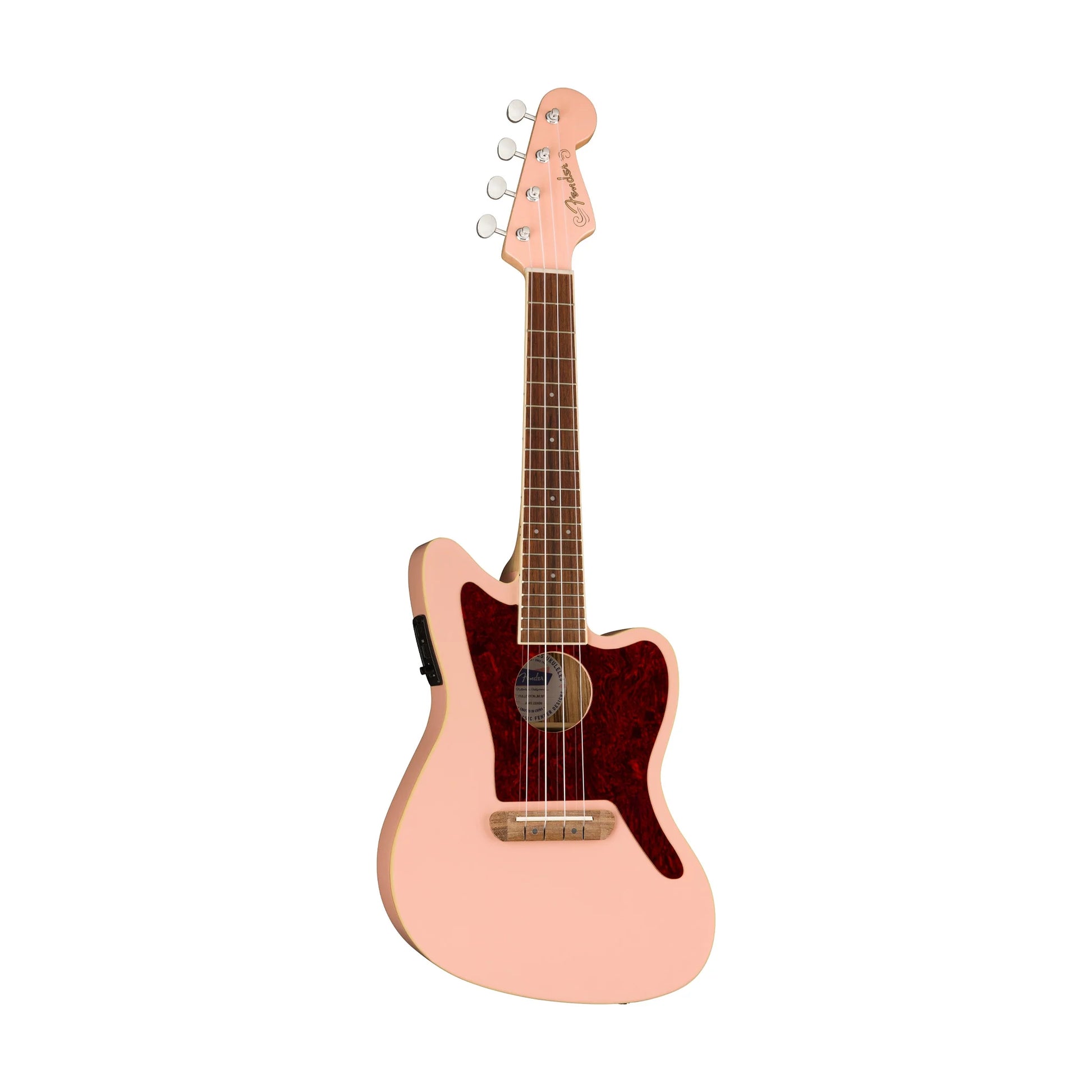 Đàn Ukulele Concert Fender Fullerton Jazzmaster, Shell Pink - Việt Music