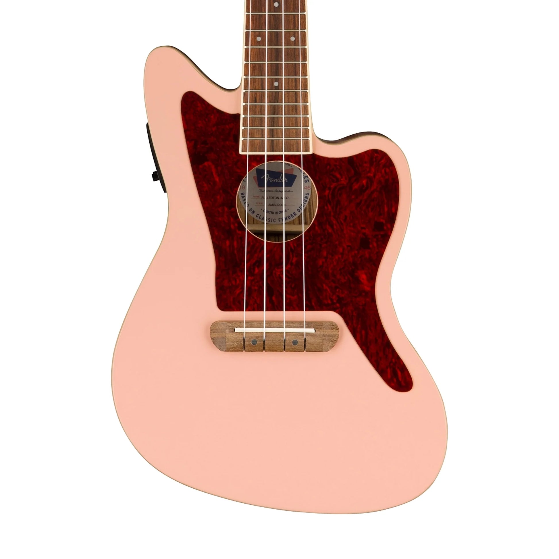 Đàn Ukulele Concert Fender Fullerton Jazzmaster, Shell Pink - Việt Music