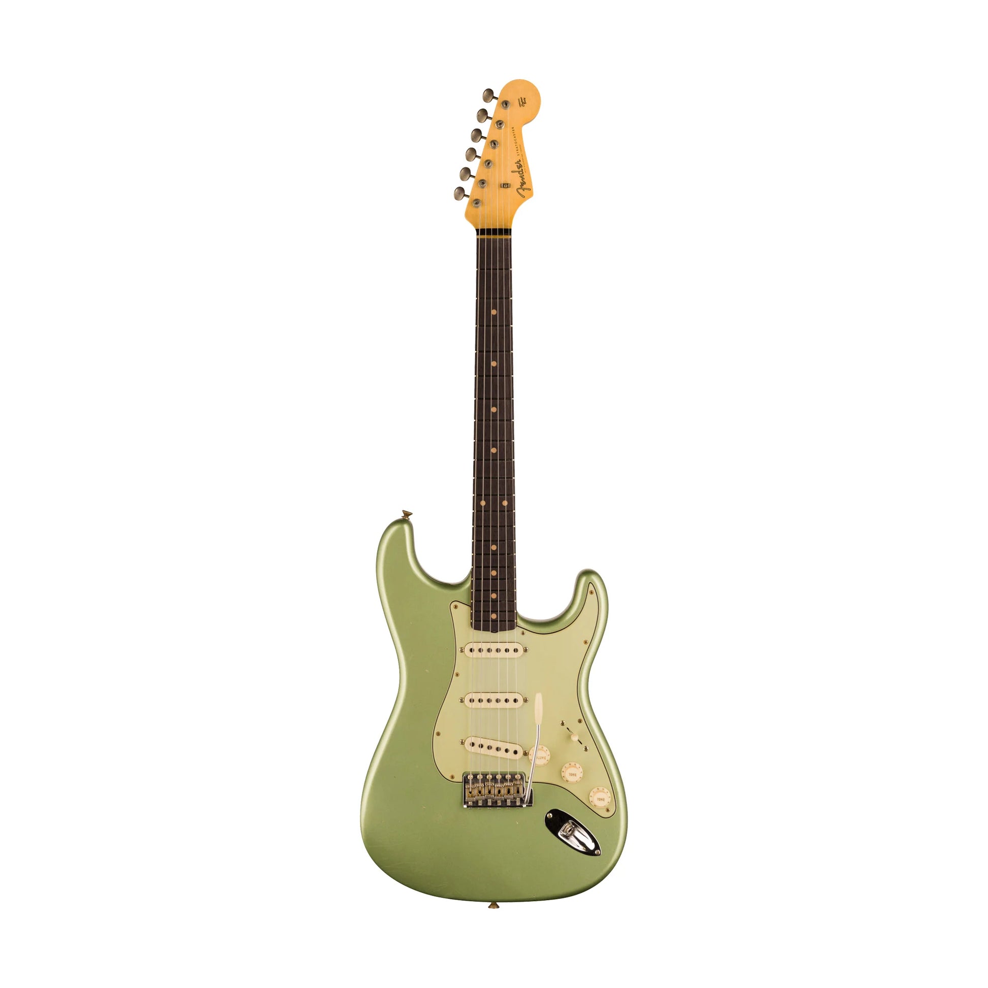 Đàn Guitar Điện Fender Custom Shop 1959 Stratocaster Journeyman Relic SSS, Rosewood Fingerboard, Faded Aged Sage Green Metallic - Việt Music