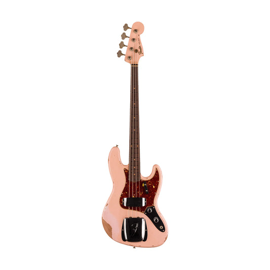 Đàn Guitar Bass Fender Custom Shop 1961 Jazz Bass Heavy Relic SS, Rosewood Fingerboard, Super Faded Aged Shell Pink - Việt Music