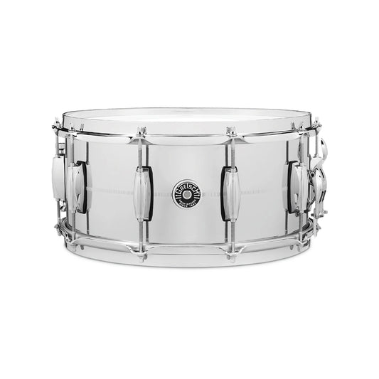 Trống Snare Gretsch GB4164 (6.5X14) Brooklyn Chrome Over Brass - Việt Music