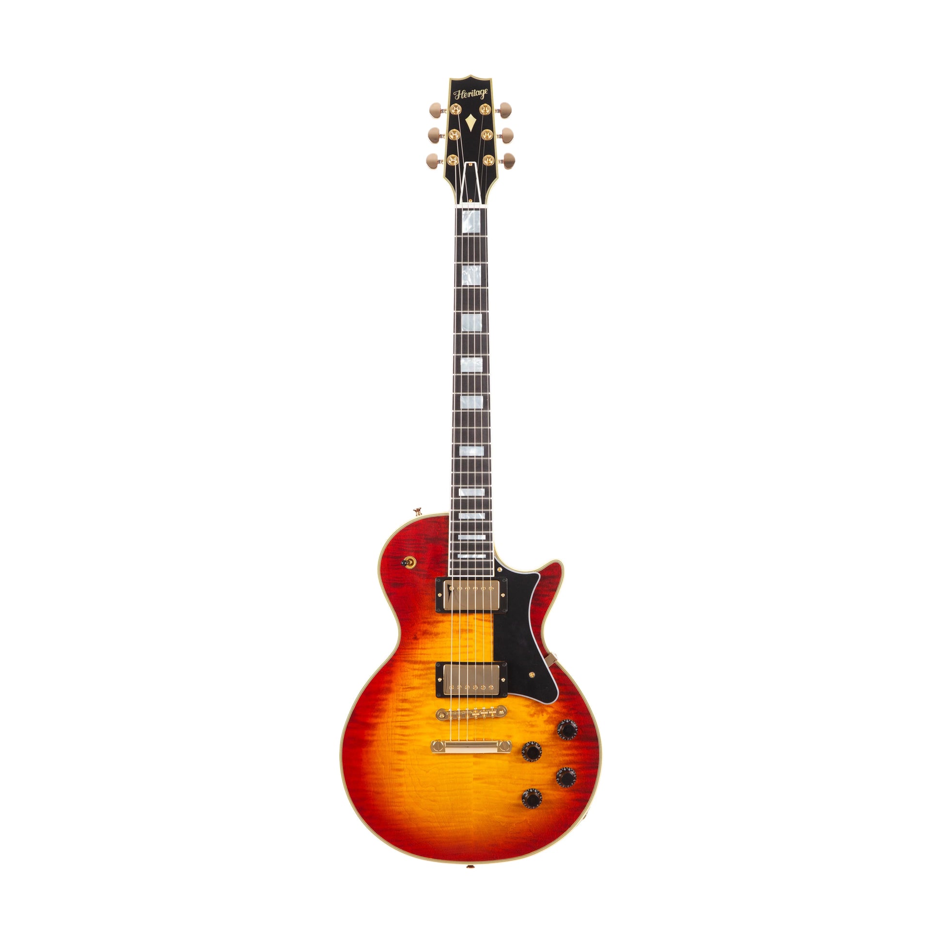 Đàn Guitar Điện Heritage Custom Shop Core Collection H-157 Maple Top HH, Ebony Fingerboard, Dark Cherry Sunburst - Việt Music