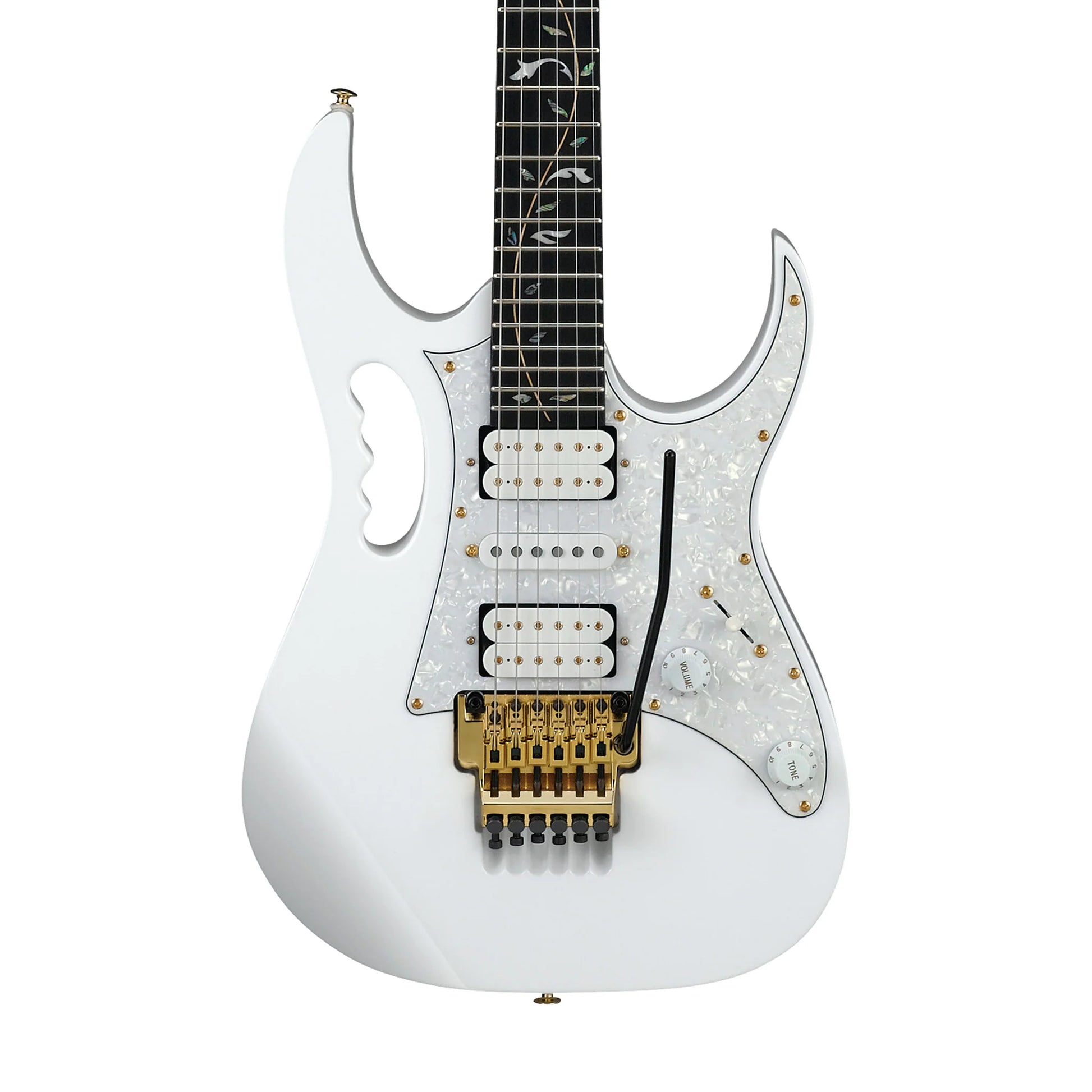 Đàn Guitar Điện Ibanez Premium JEM7VP Steve Vai Signature HSH, Ebony Fingerboard, White - Việt Music