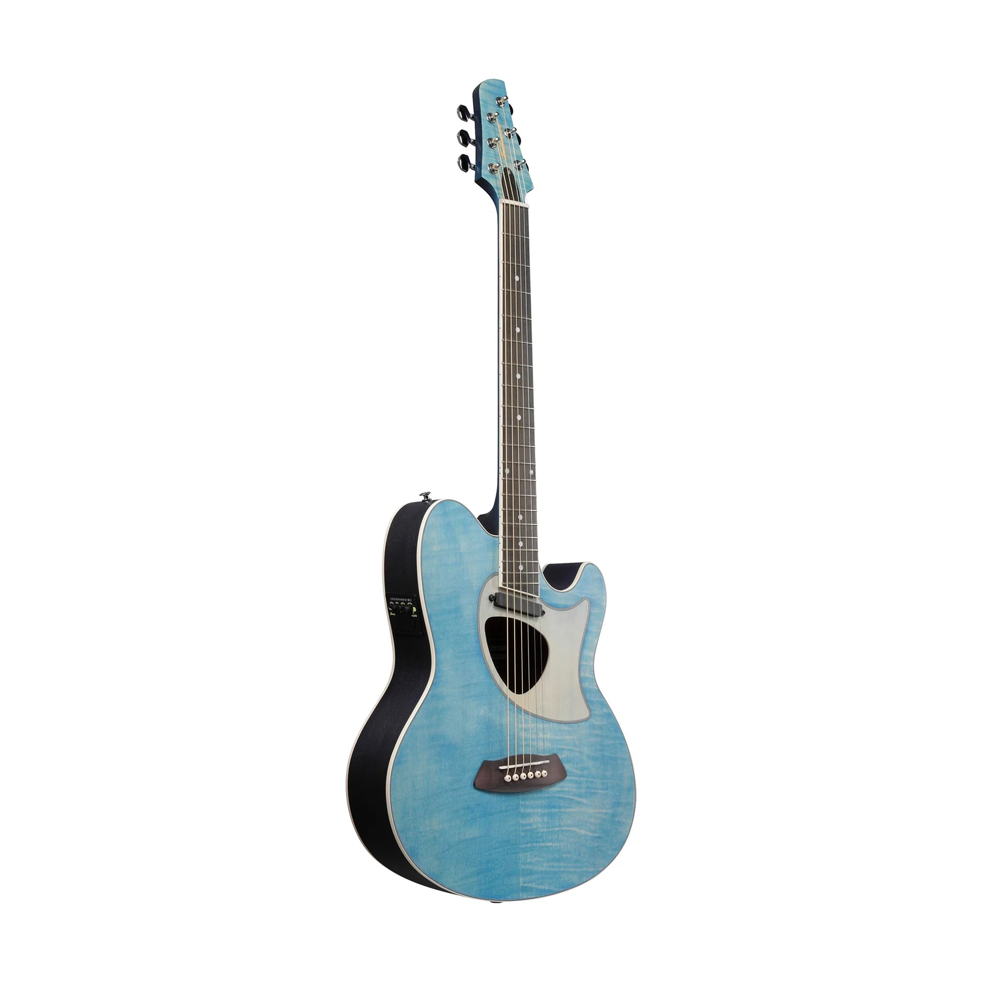Đàn Guitar Acoustic Ibanez TCM50FM, Open Pore Denim Blue - Việt Music