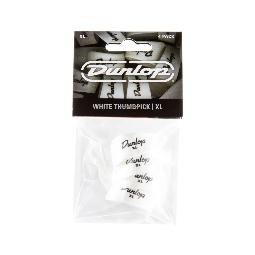 Pick Gảy Đàn Guitar Jim Dunlop 9004P White Thumbpick, X-Large, 4pc - Việt Music