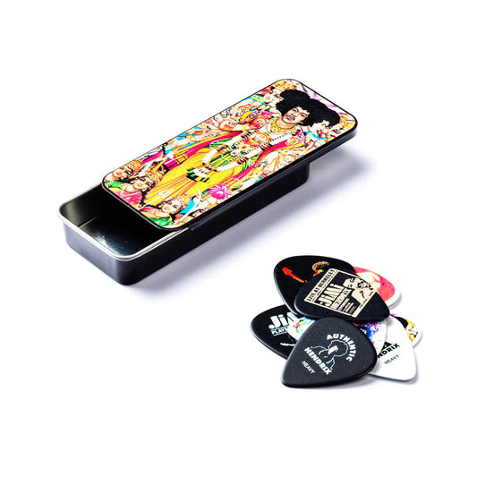 Pick Gảy Jim Dunlop JHPT02M Jimi Hendrix Bold As Love Pick Tin, Medium - Việt Music