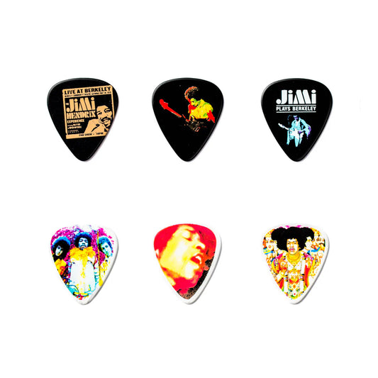 Pick Gảy Jim Dunlop JHPT02M Jimi Hendrix Bold As Love Pick Tin, Medium - Việt Music