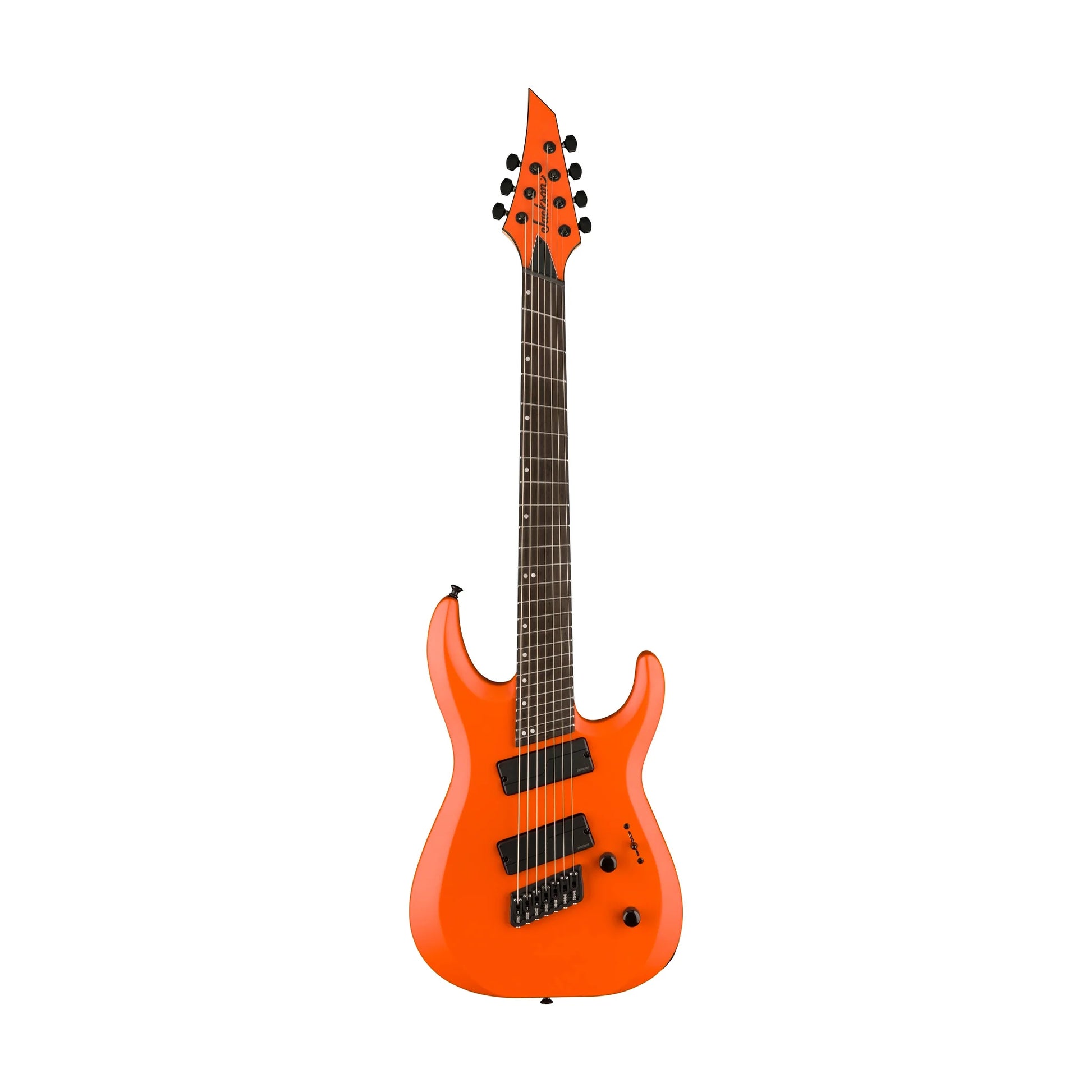 Đàn Guitar Điện Jackson Pro Plus Series MDK7 MS HH, Ebony Fingerboard, Satin Orange Crush - 7 Strings - Việt Music