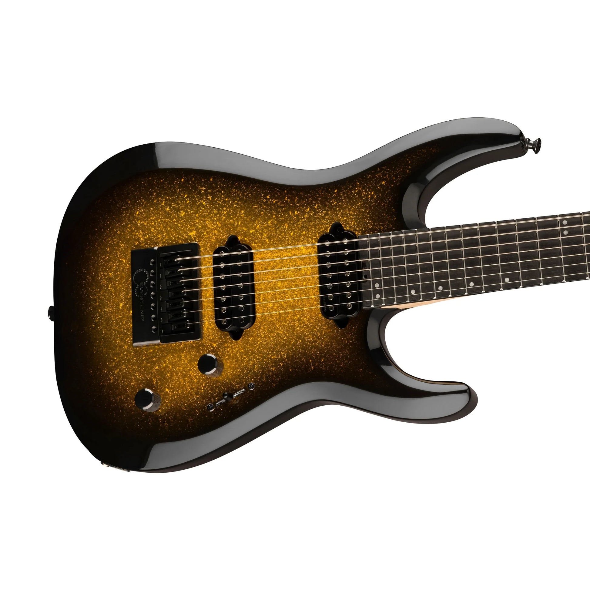 Đàn Guitar Điện Jackson Pro Plus Series Dinky MDK EverTune HH, Ebony Fingerboard, Gold Sparkle - 7 Strings - Việt Music