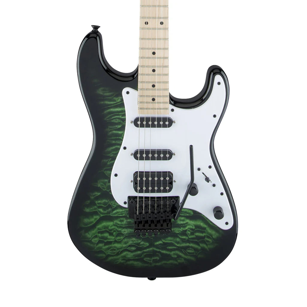 Đàn Guitar Điện Jackson X Series Signature Adrian Smith SDXQM HSS, Maple Fingerboard, Transparent Green Burst - Việt Music