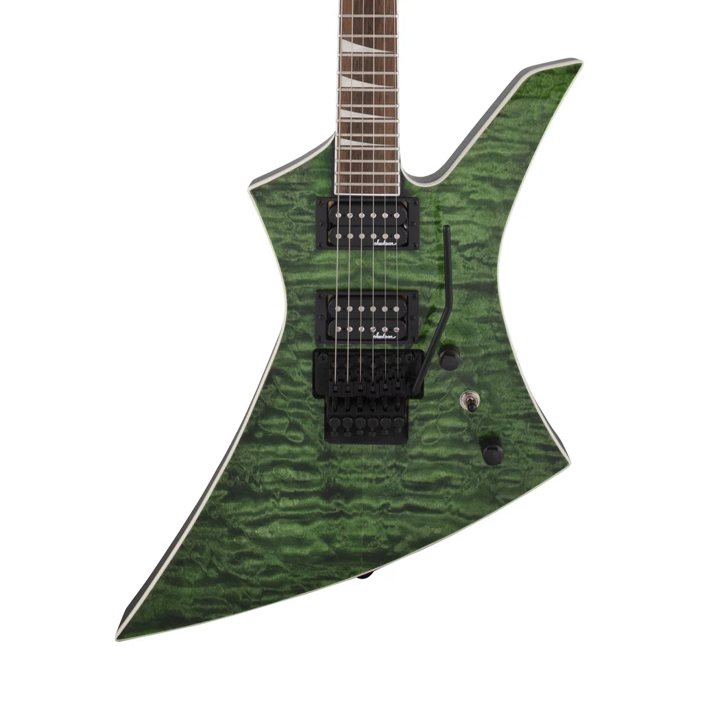 Đàn Guitar Điện Jackson X Series KEXQ Kelly HH, Laurel Fingerboard, Transparent Green - Việt Music