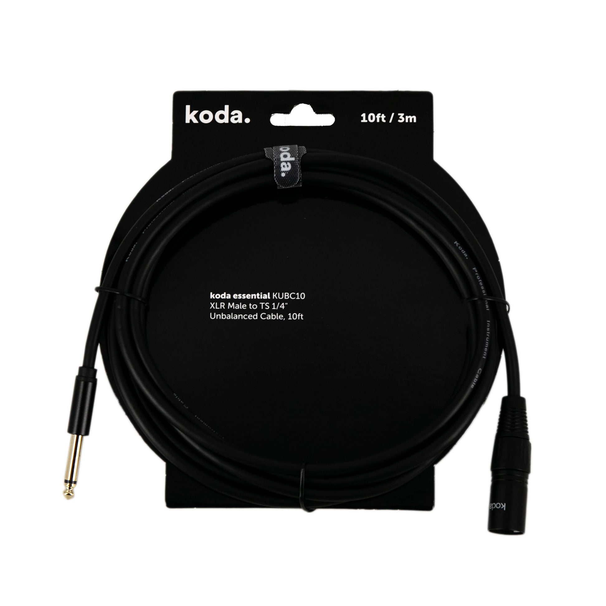 Dây Cáp Kết Nối Koda Essential XLR Male to TS 1/4 inch Unbalanced - Việt Music