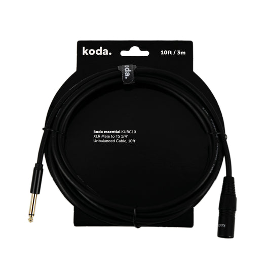 Dây Cáp Kết Nối Koda Essential XLR Male to TS 1/4 inch Unbalanced - Việt Music
