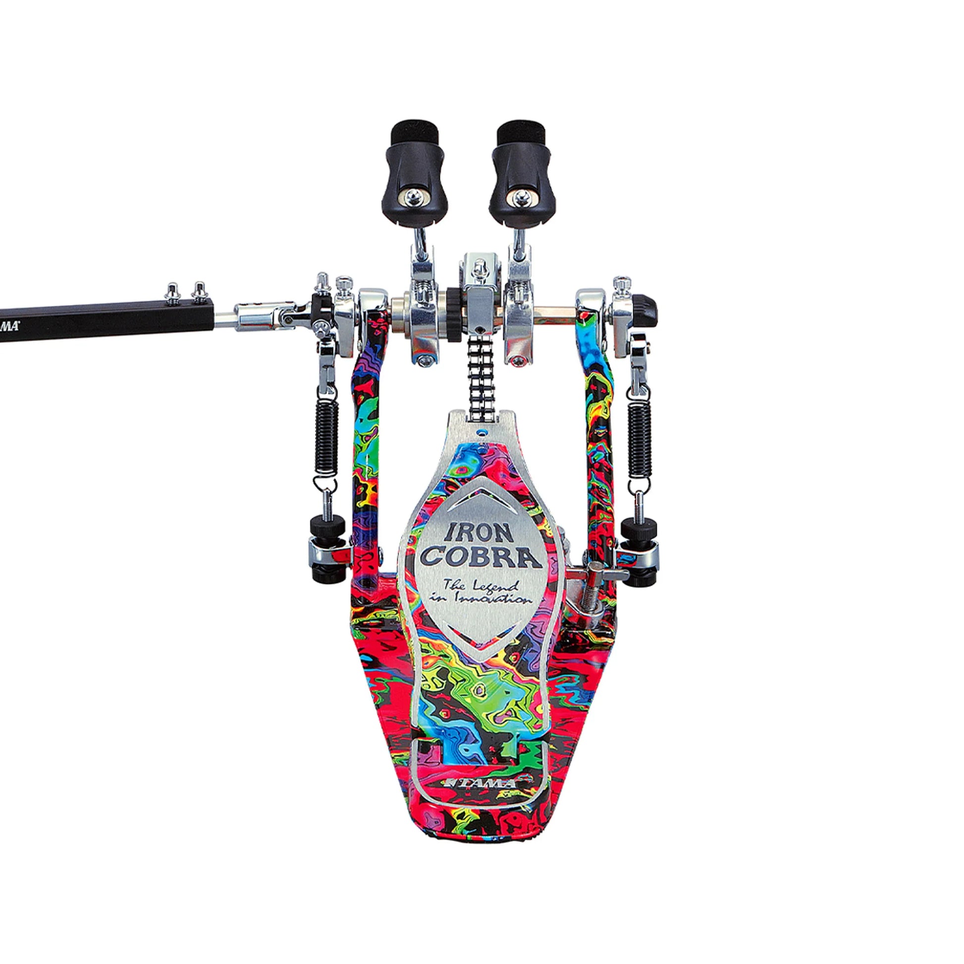 Pedal Đôi Trống Bass Tama HP900PWMPR Limited Iron Cobra 900 Marble Psycedelic Rainbow Power Glide Twin Pedal w/Case - Việt Music