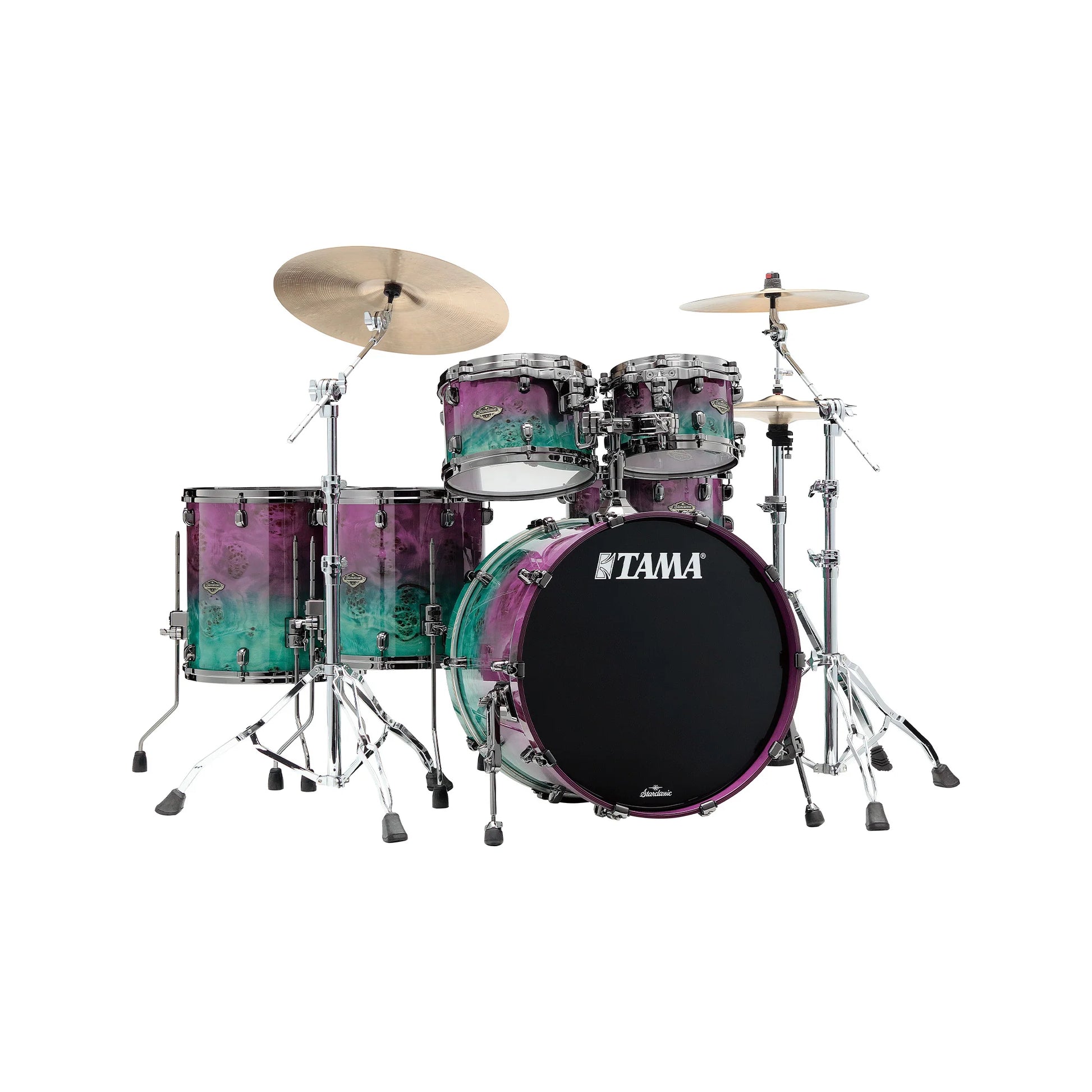 Trống Cơ Tama Starclassic Walnut/Birch LTD WBS52RBMS (22B/10T-12T/14F-16F), w/Black Nickel Shell Hardware - Việt Music