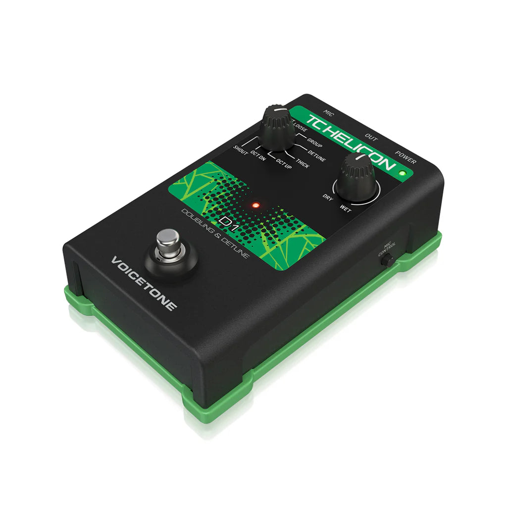 Pedal Vocal TC Helicon VoiceTone D1 Doubling and Detuning