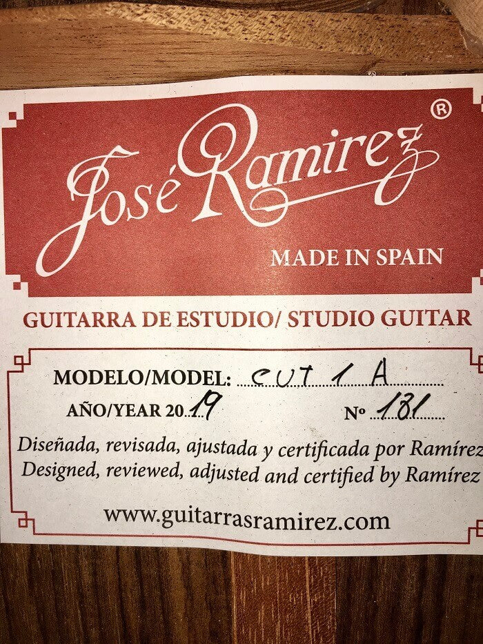 Đàn Guitar Classic Jose Ramirez Cut 1A Spruce 2019 - Qua Sử Dụng - Việt Music