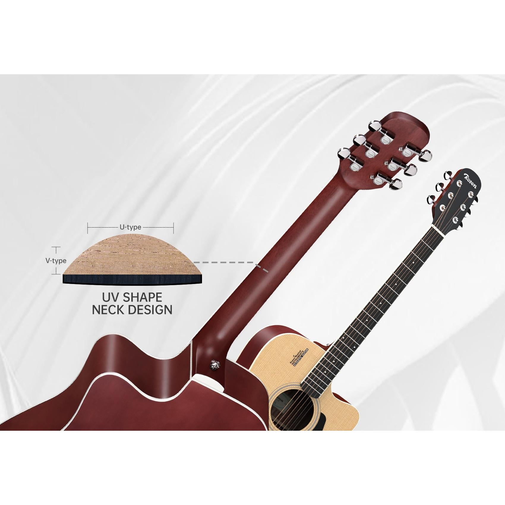 Đàn Guitar Acoustic Rosen G12A Pro - Neo Series - Việt Music